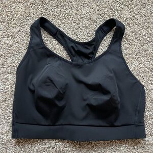 Athleta Black Racerback High-Support Sports Bra